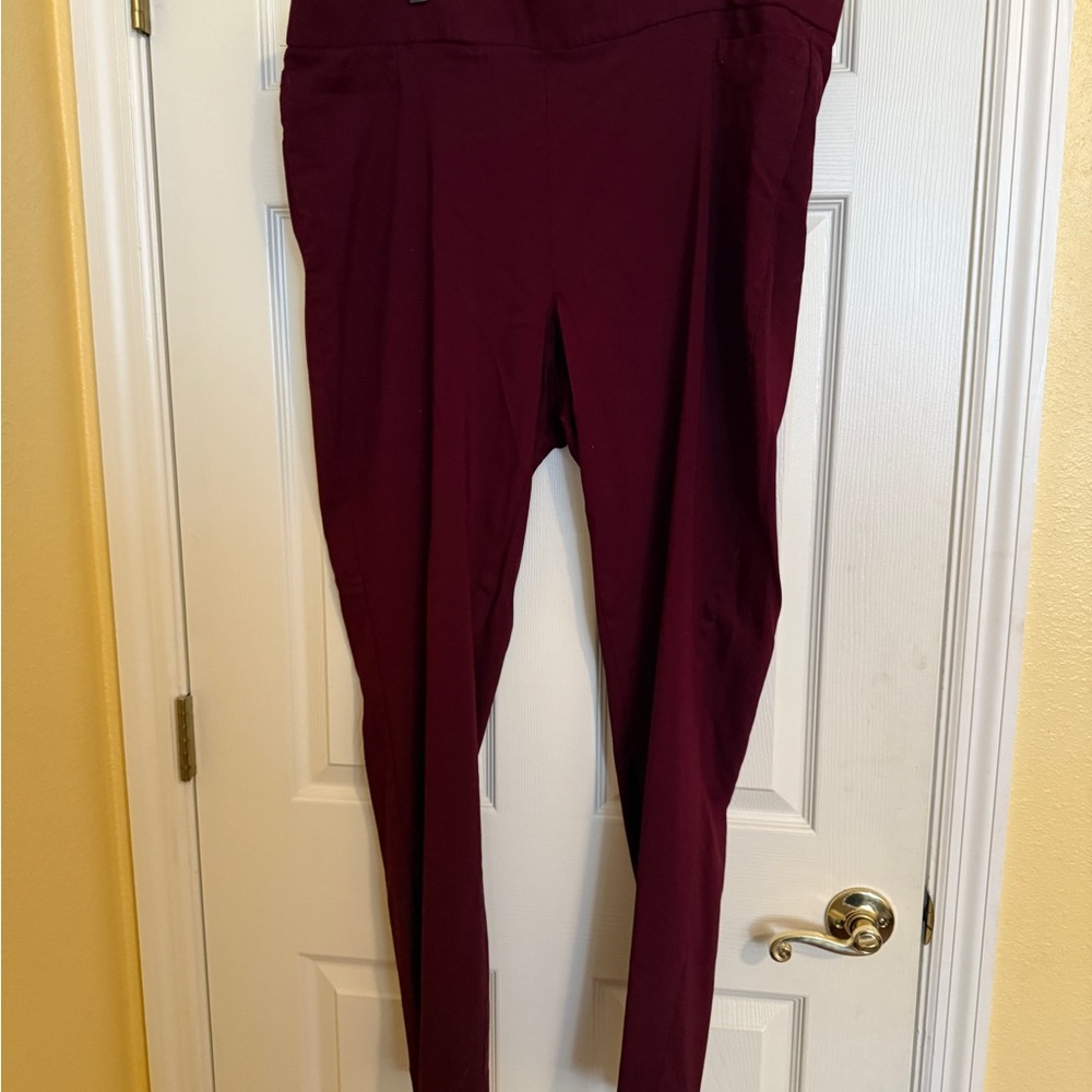 Women's Burgundy Pants